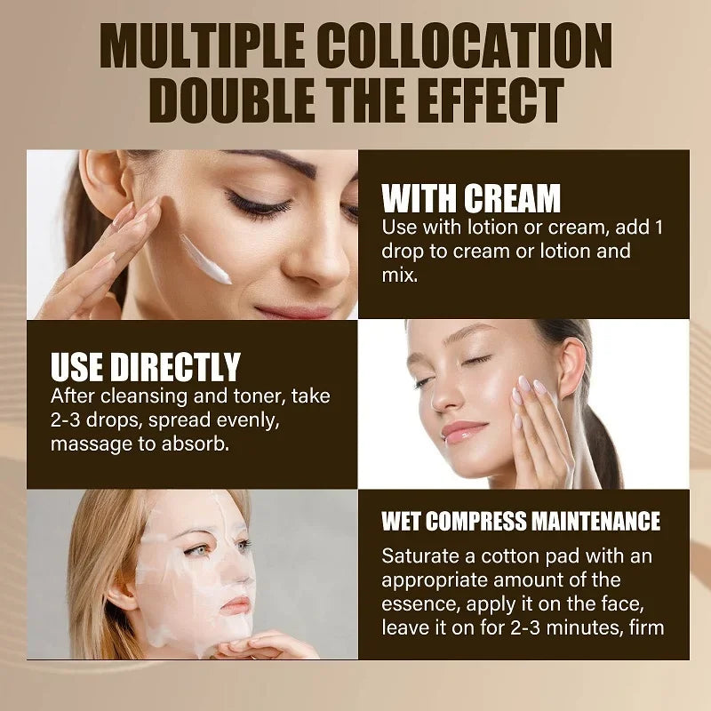 30ml Lactobionic Acid Pore Shrink Face Serum Hyaluronic Acid Moisturizer Nourish Pores Repair Essence Firming Korean Skincare