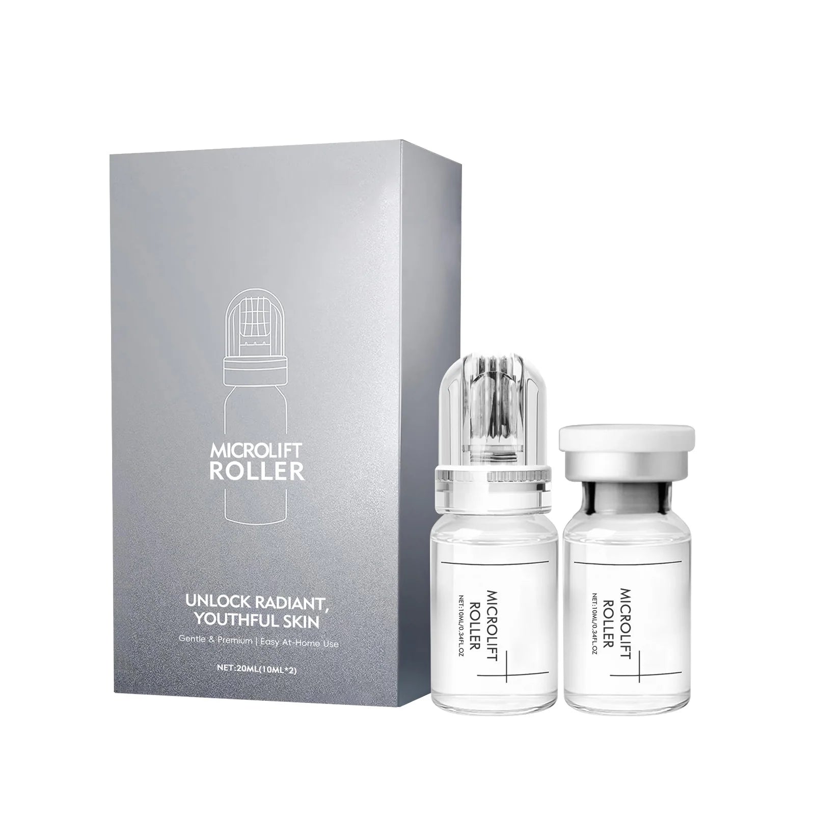 0.25mm Microneedle Hyaluronic Acid Essence Moisturizing Hydrating Brightening Tone Soothing Repairing Facial Skincare Essence