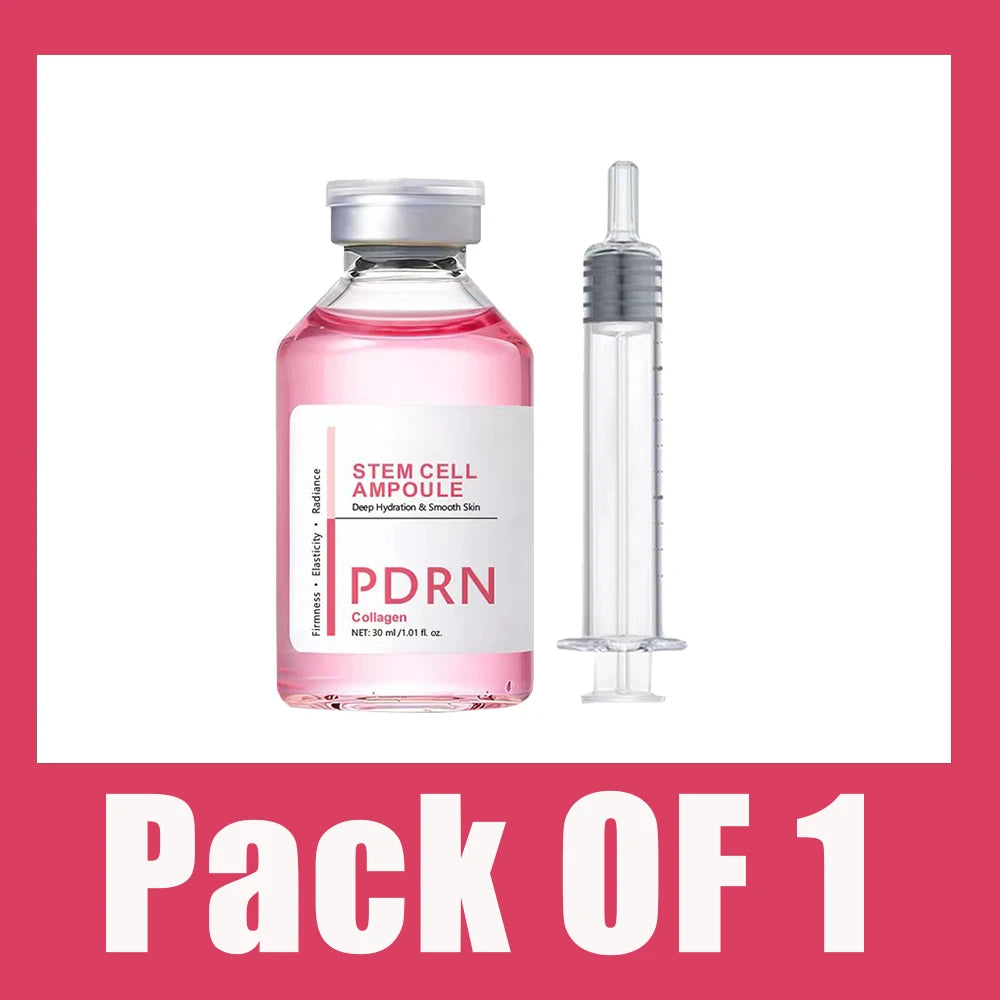 Stem Cell Ampoule Essence, Pink PDRN Ampoule Deep Repair Renew Skin Brighten Tone Strengthen Barrier firming Facial Essence
