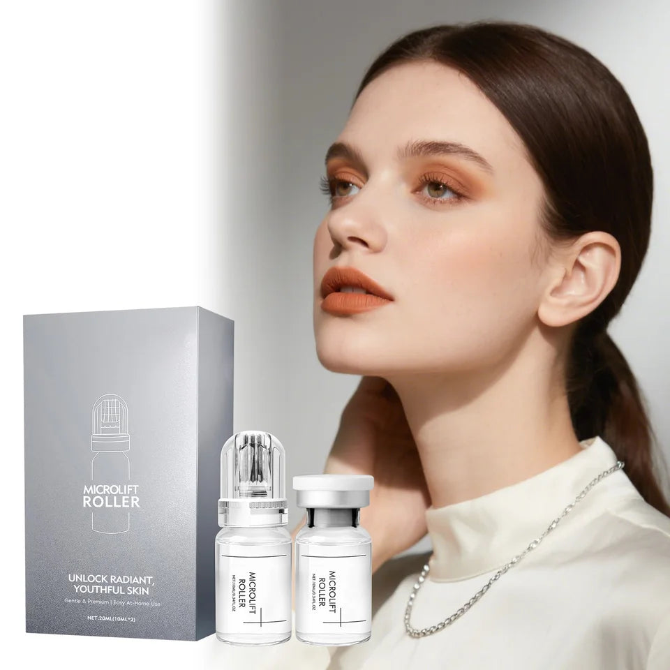 0.25mm Microneedle Hyaluronic Acid Essence Moisturizing Hydrating Brightening Tone Soothing Repairing Facial Skincare Essence