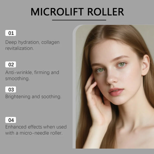 0.25mm Microneedle Hyaluronic Acid Essence Moisturizing Hydrating Brightening Tone Soothing Repairing Facial Skincare Essence