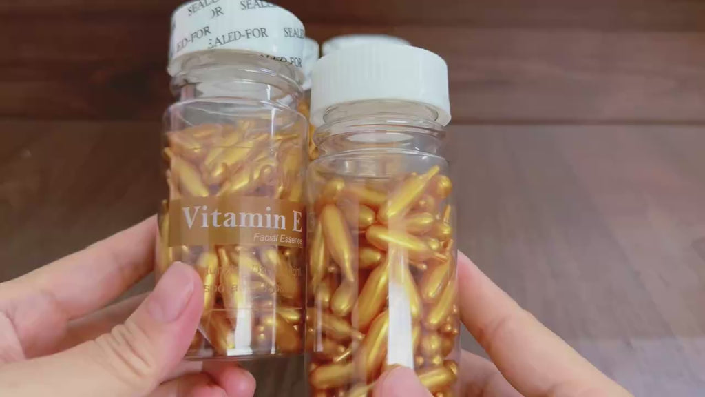 Vitamin E Serum Capsules, Single-Use Essence Capsules, Hydrating and Moisturizing Facial Skin 90 Capsules/Bottle - 1 Bottle